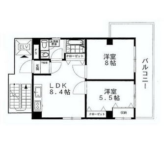 東京都台東区台東２丁目 賃貸マンション 2LDK